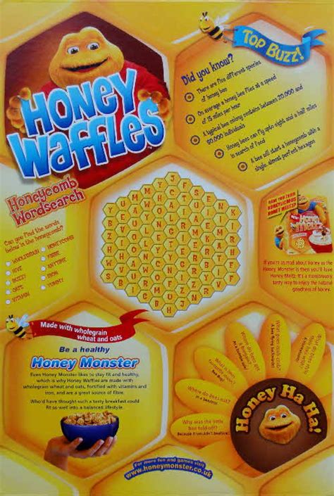 2007 Honey Waffles Issued By Sugar Puffs Cereal
