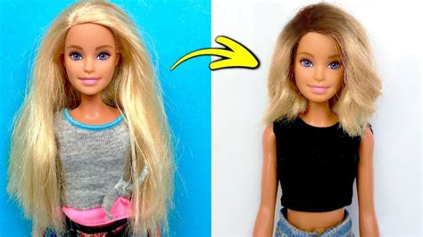 Amazing Barbie Hairstyle Transformation How To Make Barbies Hair More Natural Youtube
