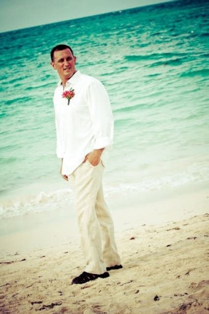 18 men's wedding attire for perfect celebration. Picture Of Cool Beach Wedding Groom Attire