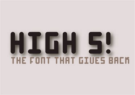 High 4 Font