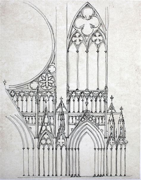 16 Italian Architecture Drawings On Behance Gothic Architecture