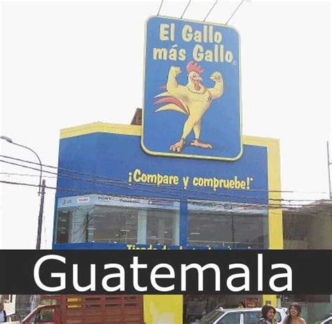 El Gallo más Gallo en Guatemala - Sucursales