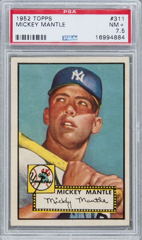 Find great deals on baseball cards in boise, id on offerup. Lot Detail - 1952 Topps #311 Mickey Mantle Rookie Card - PSA NM+ 7.5