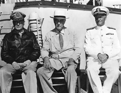 General Douglas Macarthur President Franklin D Roosevelt And Admiral