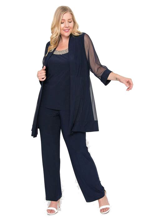 Shop r&m richards' full collection of dresses here! R&M Richards Long Formal Plus Size Pants Suit