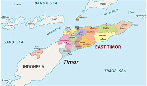 Which Countries Border East Timor Worldatlas