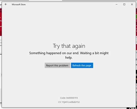 Microsoft Store Error Doesnt Work Rwindows10