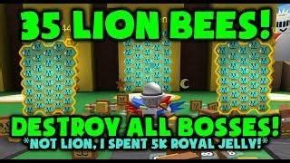 Looking for bee swarm simulator codes roblox? 35 LION BEES!?! DESTROY EVERYTHING! Roblox Bee Swarm ...