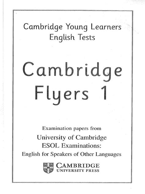 Flyers 8 Test 2 Reading And Writing - Cambridge Flyers 1.PDF