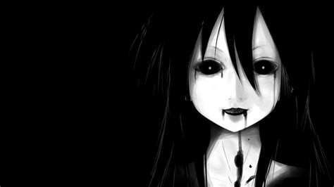 Dark Anime Girls Anime Black Background Face Wallpaper 220447