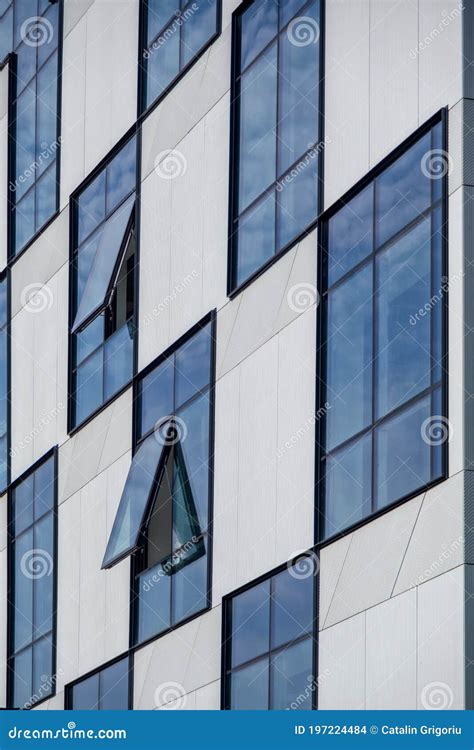 Detail On Modern Building Facade Office Building Exterior Stock Photo