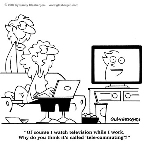 Here's a list of 75 ways to make money online from anyhwere! Working At Home - Glasbergen Cartoon Service