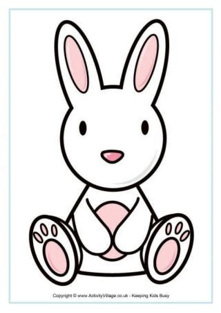 Free printable bunny banner by landeelu. Happy Easter Poster Printable