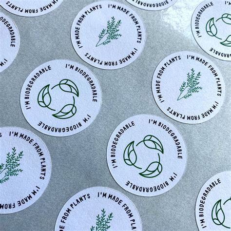 Im Biodegradable Eco Friendly Stickers Deedoubleyou Printing