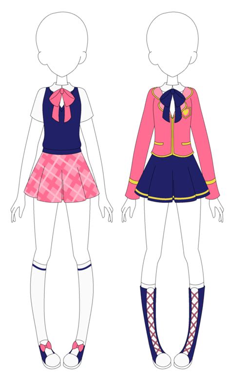 Cute Uniform By Vanillachama Drawing Anime Clothes Fashion Design