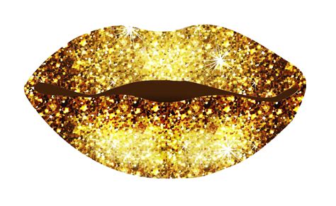 Gold Lips Free Png Image Png Arts