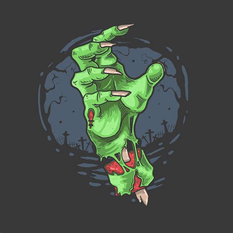 Zombie horror hand 1234964 Vector Art at Vecteezy