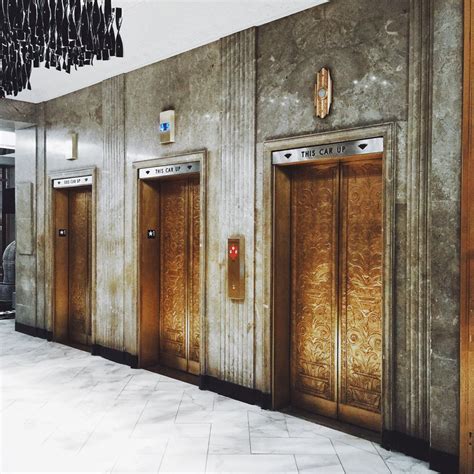 artfuckingdeco | Elevator design, Art deco interior, Lobby design