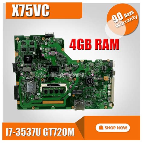 X75vc Laptop Motherboard For Asus X75vc X75vb X75vd X75v F75v Test