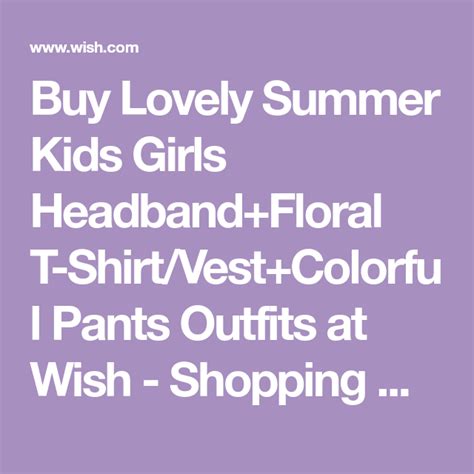 Lovely Summer Kids Girls Headbandfloral T Shirtvestcolorful Pants