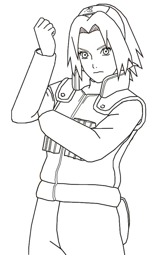 Here is a collection of 20 printable naruto coloring pages for your kids. sakura lineart 2 by Bleach-Fairy on DeviantArt