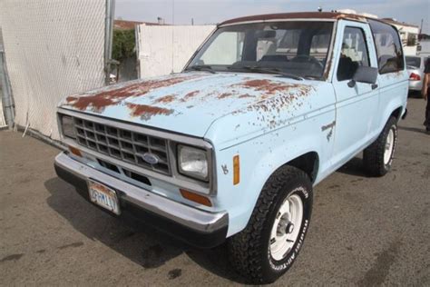 1986 Ford Bronco Ii Manual 6 Cylinder No Reserve For Sale Ford Bronco