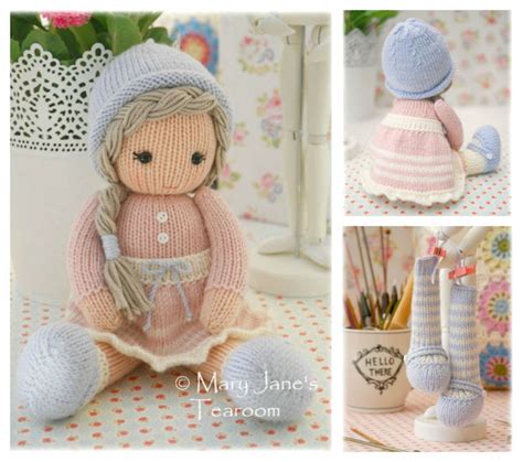 Mary Janes Tearoom Doll Knitting Method 2