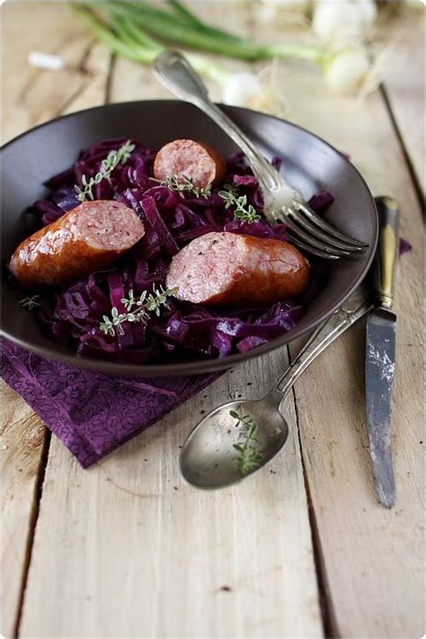 Diots de Savoie au chou rouge chefNini Recette