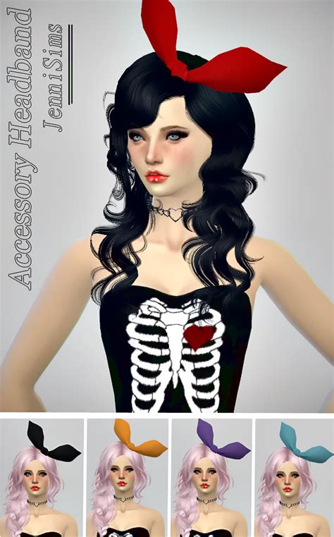 Downloads Sims 4 New Mesh Accessory Sets Bow Heart Breaker Jennisims
