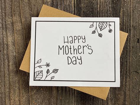 Mothers Day Card Etsy In 2021 Happy Mothers Day Card Mothers Day Happy Mothers Day