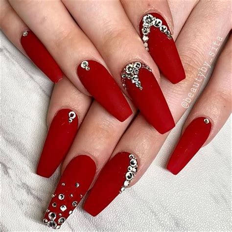 But letting them dry is important. 45 Hottest Red Long Acrylic Coffin Nails Designs You Need ...