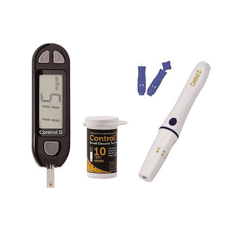 Buy Control D Blood Glucose Meter With 25 Strips Swabs And Lancets
