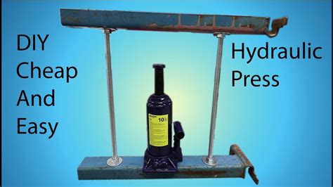 Diy Cheap And Easy Hydraulic Press Youtube