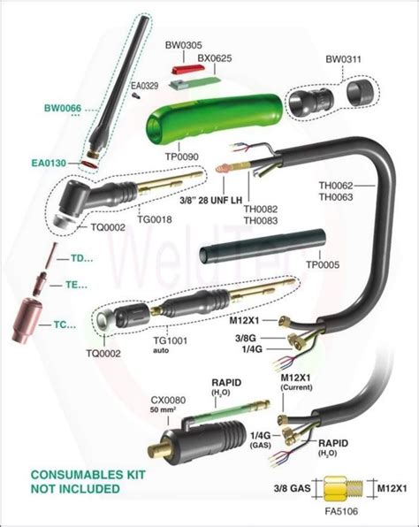 Tig Torch Parts Diagram