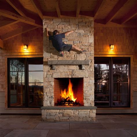 Indooroutdoor Fireplace Outdoor Wood Fireplace Indoor Outdoor
