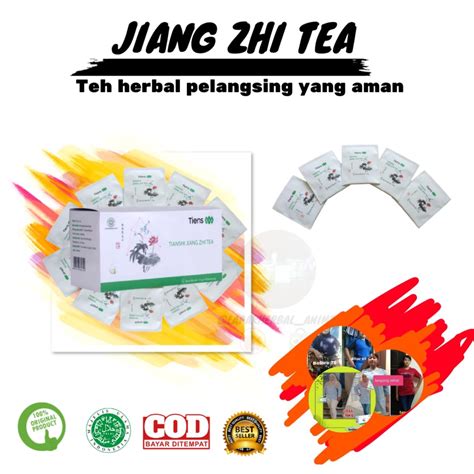 jual teh pelangsing jiang zhi tea 1 box 40 sachet shopee indonesia