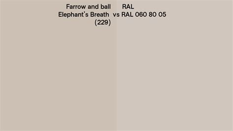 Farrow And Ball Elephant S Breath Vs Ral Ral Side By