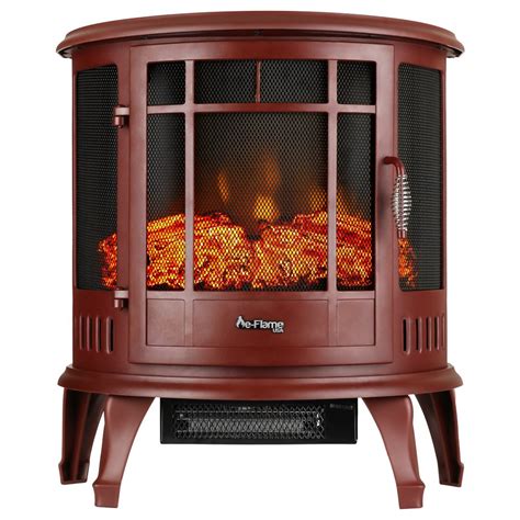 Portable Electric Fireplace Realistic Flame Fire 1500 Watt Space Heater