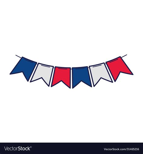 Red White Blue Pennant Banner Free Printable Paper Tr