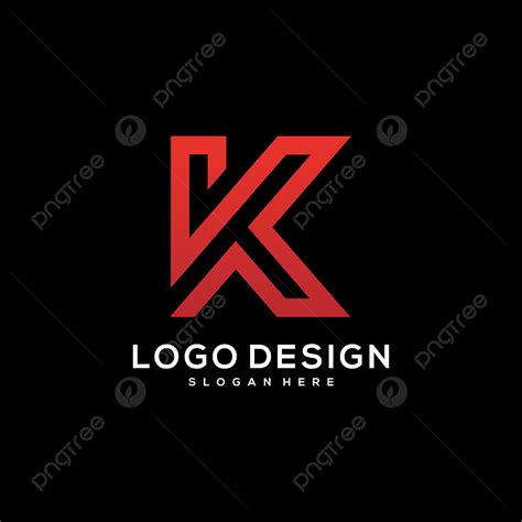 Kh Logo Huruf Ikon Desain Template Elemen Font Lambang Hitam Vektor