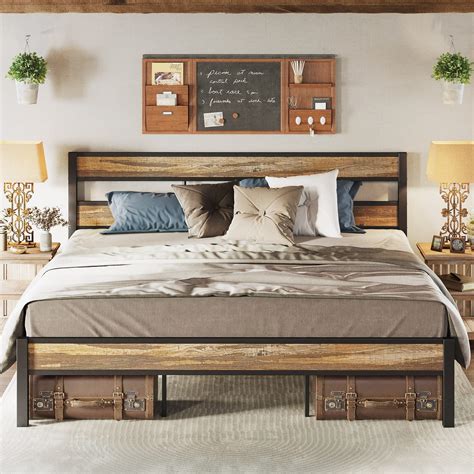 Rustic King Bed Frame Architecture Adrenaline