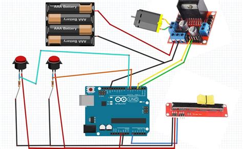 Arduino Control Dc Motor Speed And Direction Using A Potentiometer