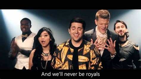 Pentatonix Royals Hd Lyrics Youtube
