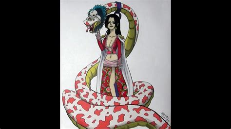 One Piece Boa Hancock And Salome Speed Copic Coloring Youtube