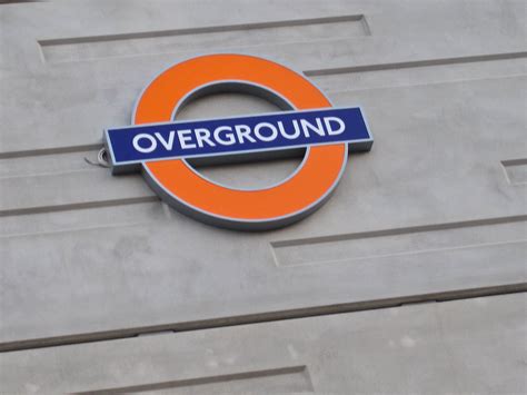 Overground London Uk Sign For The London Overground Railr Flickr