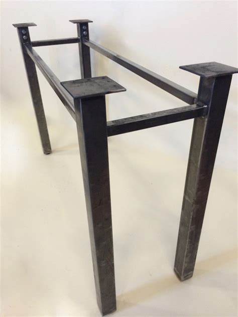 Trapezoid shaped table legs pair of two. Set of 2 Legs, Steel, Sturdy Legs, Metal Table Legs ...