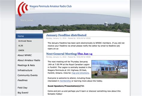 Niagara Peninsula Amateur Radio Club Resource Detail The