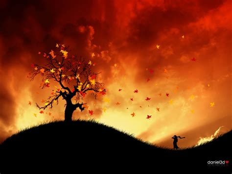 Abstract Wallpaper Autumn In Fire Nature Scenes Fall Wallpaper