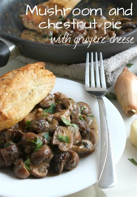 Season, then add half to the mushroom mixture in the pan and cook for 1 min until the sauce becomes glossy. Mushroom and chestnut pie | Chestnut recipes, Vegetarian christmas dinner, Cooking recipes