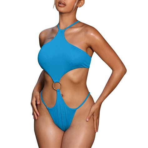 mishuowoti summer dresses for women 2023 beach solid swimsuits color women suit bikini set